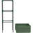 Galvanized Planter Box Raised Garden Bed With Cage-1050383182