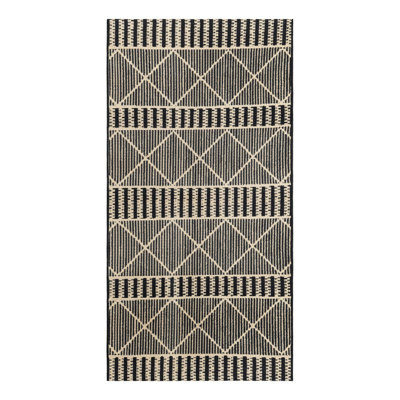 Black Dalyan Indoor/Outdoor Trellis Rug