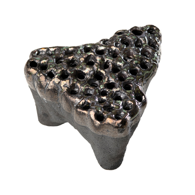 Vase de table tulipiere en grès etna, Argent
