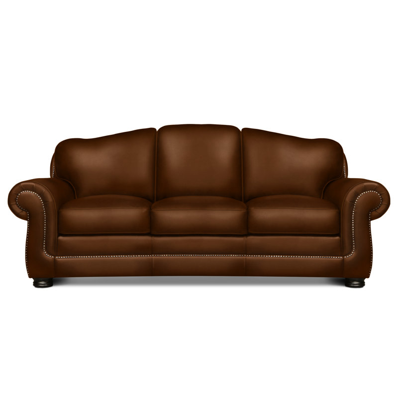 Buckingham Leather Sofa, Polo (Maestro Artisano), Espresso, Yes