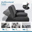 Colour 3-Seater Convertible Futon Sofa Bed-624941623
