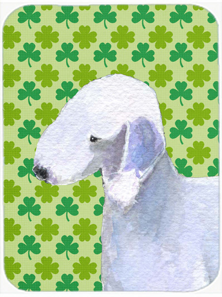 Planche à découper en verre st. patrick bedlington terrier st. patrick caroline Shamrock Lucky Irish