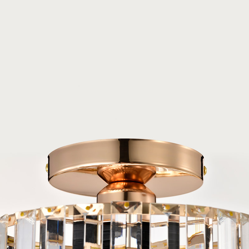 Lilyanka Crystal Semi Flush Mount, null