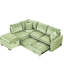 Canapé-lit modulaire de 84,81 po pour salon, rangement, coussins, hublots confortables-661177406