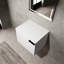 Lavabo de salle de bain 24 po pour salles de bain spacieuses - Armoire moderne sans lavabo, chêne blanc américain, composable, grands espaces de salle de bain composable blanc, chaleur de cuisson-130431056