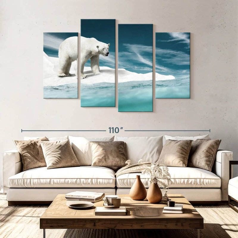 Brampt Ice Bear, 54" H x 84" W