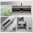 24"-72" Floating Single/ Double Bathroom Vanity Wall-Mounted Vanity with Integrated Quartz Top, 1/2 Basins, 2/4 Soft Close Drawers-523937967