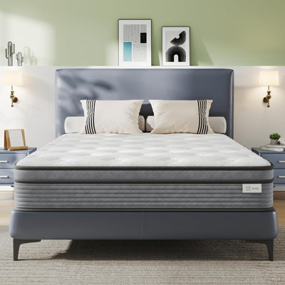pocket spring blend mattress, breathable memory foam, medium hardness