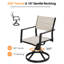 Ensemble de chaises de patio pivotantes, ensemble de 2 chaises de salle à manger d'extérieur en aluminium Never-Rust-236610536-236610538