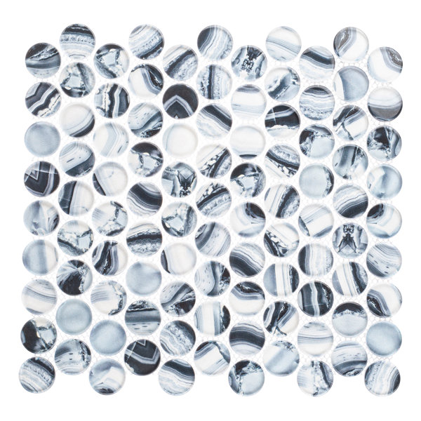 Mosaïque De Verre MOSANI 3D - Gris Argent - 30x30cm - Pour Mur Cuisine/SDB