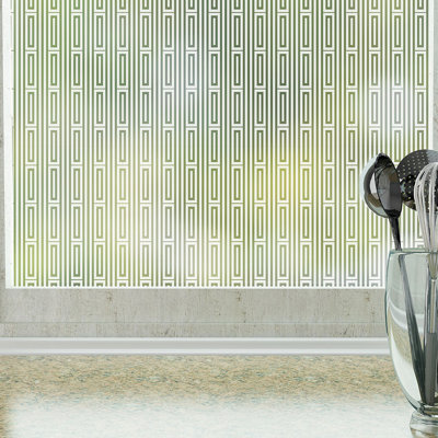 Abstract Non-Wall Damaging Window Decal