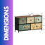 5 Fabric Drawer Bedroom Dresser With Floral Patterns Storage Organiser