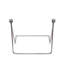 Chevalet métallique pour plateau de table avec base large, 5 5/8 x 4 1/2, noir