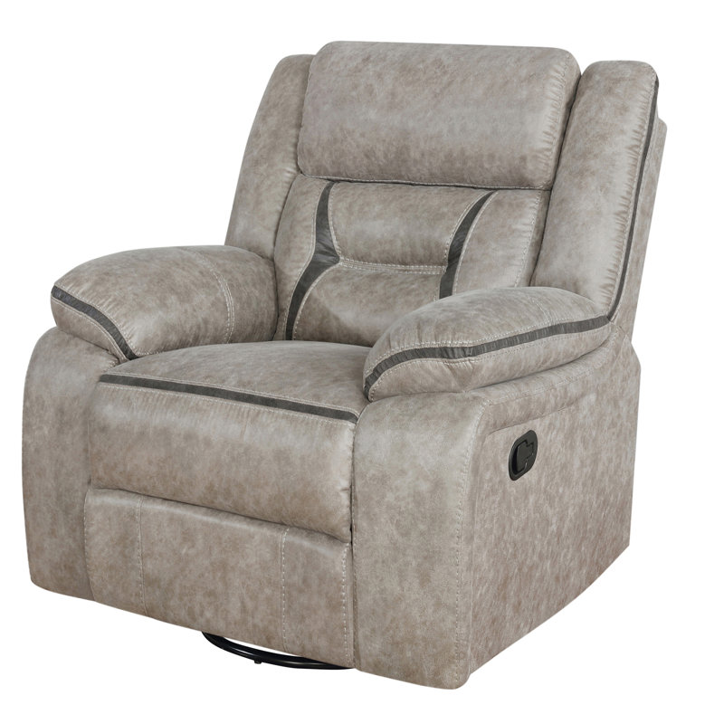 Ensemble de salon inclinable en similicuir 3 pièces Ipswich, Similicuir taupe