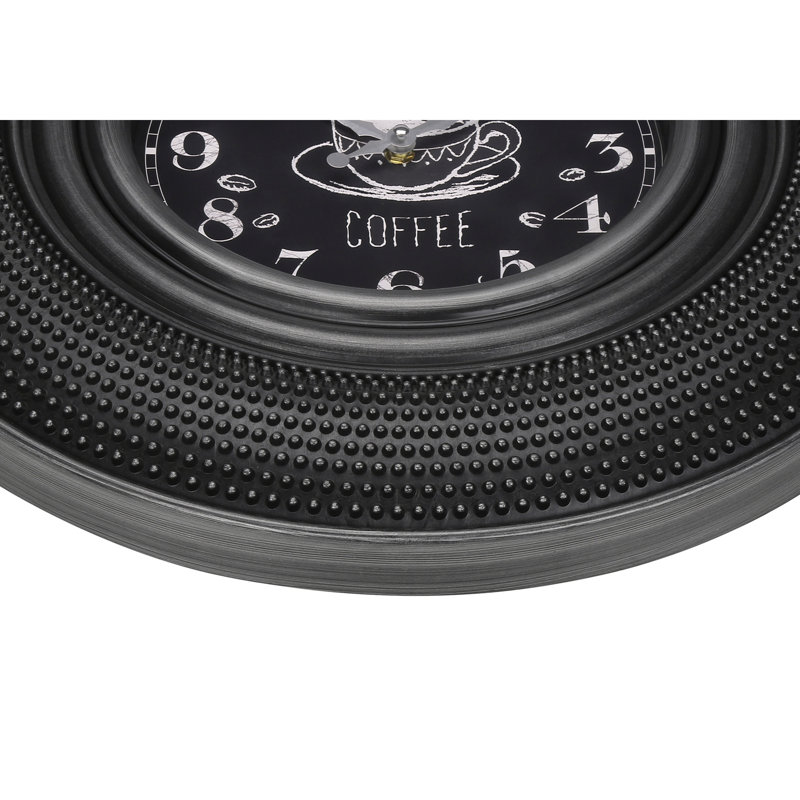 Clocks, 20" Round, Charcoal Grey, Transitional