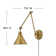 Arti 7.75-in Swing Arm Extendable Single Light Plug-In Sconce with On/Off Switch