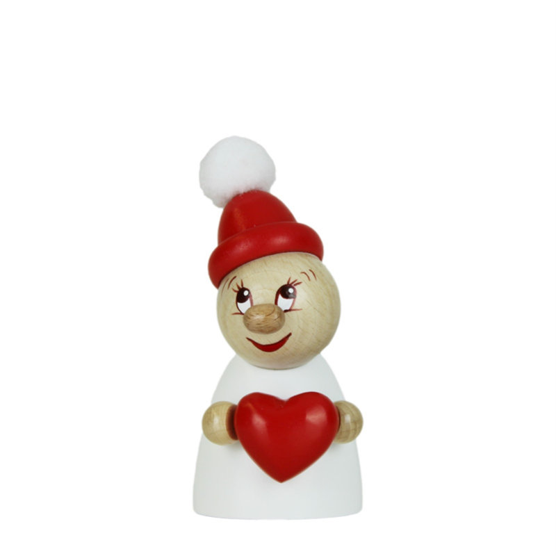 Steinbach Clumsy Mini Collection, Valentine W/ Wooden Beanie & Big Bobble 4.7"