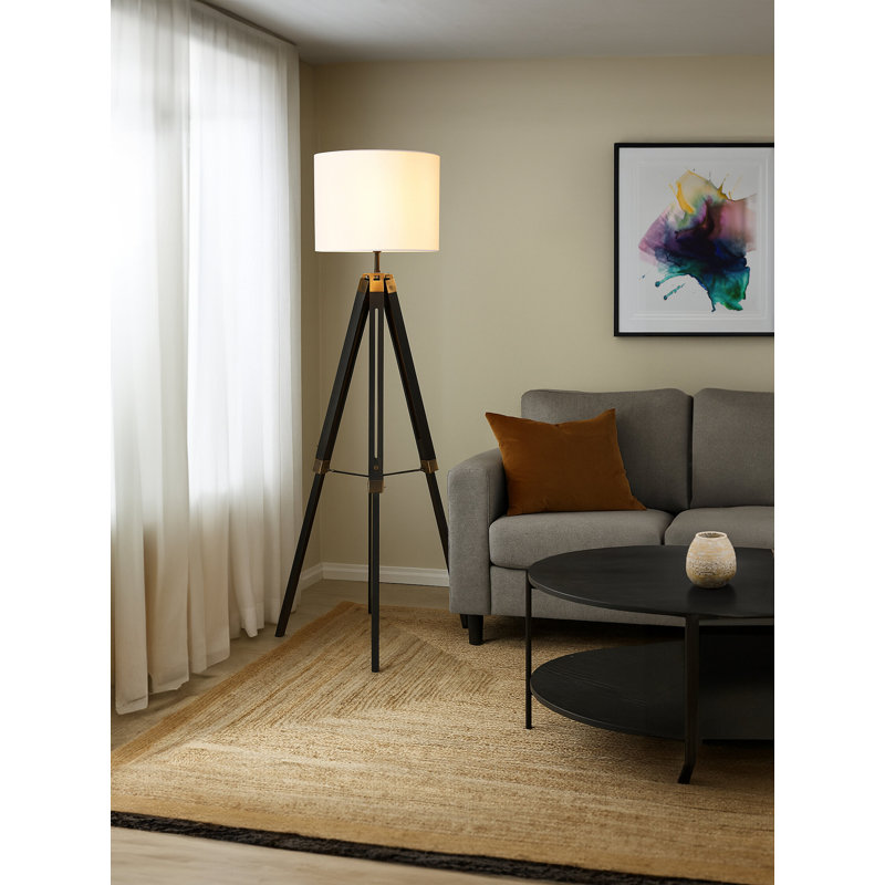 150cm Column Floor Lamp, Black