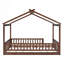 Structure de lit double avec clôture-1811665430