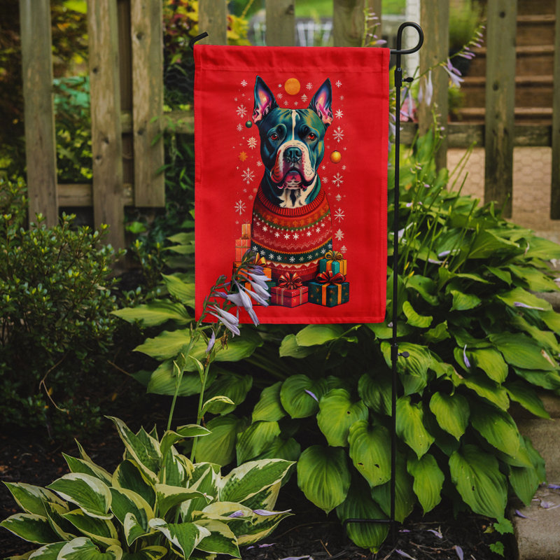 Drapeau de jardin en polyester double face H 15,5 po x l 11,25 po