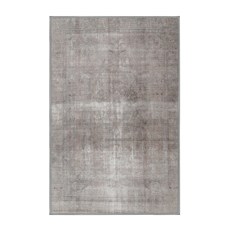 Tapis oriental en laine gris, Rectangle 6 pi x 9 pi