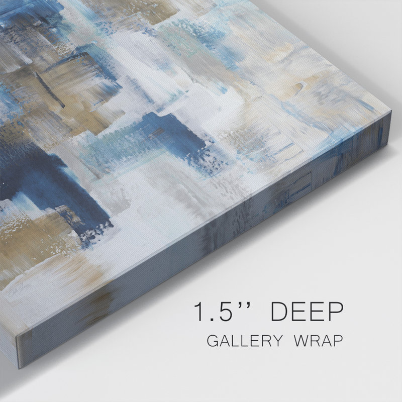 Teal Array-Gallery Wrapped Canvas, 40" H x 40" W