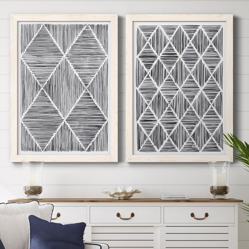 Vibrato III, toile encadrée de qualité supérieure - prête à être accrochée, H 37,5 po x l 55 po x P 1,5 po