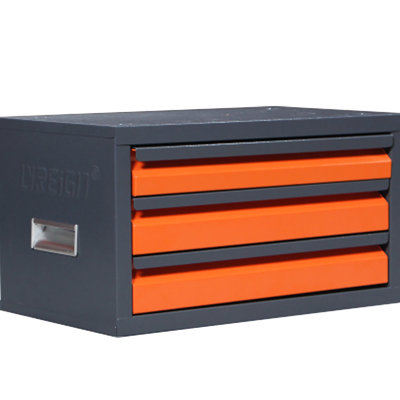 3 Drawer Bits Container - Store Aluminum, Copper, Soft Alloy Steel, Wood Drill Bits. Rust-. 15.7"L X 9.4"W 11.8"H. Cement Grey Storage Box Material.