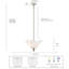 Suspension Florenza à 2 lumières de 40,6 cm (16 pouces) en laiton satiné/sauge avec verre vaporeux effet nuage.-611974624-611974631