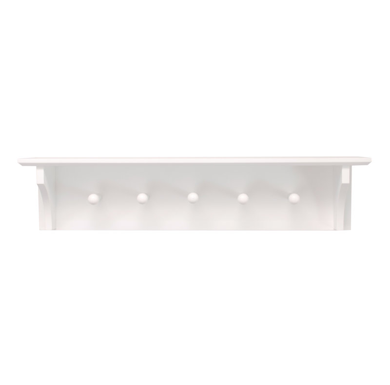 Porte-manteau mural Peltz, blanc