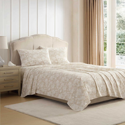 Laura Ashley Printed Cotton Percale Sheet Set