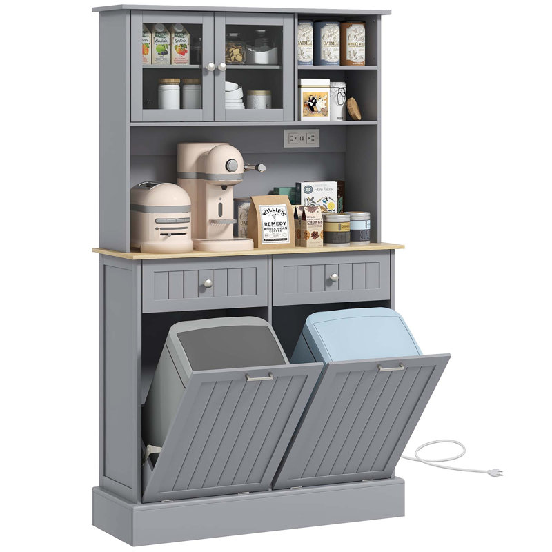 Garde-manger avec tablettes réglables, portes