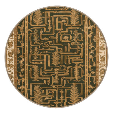 Machine Washable French Brown Area Rug
