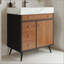 Meuble-lavabo moderne autoportant 29,9 po avec plateau en pierre frittée-1996729997