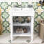 Meuble-lavabo simple 24 po avec plateau en céramique Sunde-1040463390
