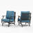 Argirios Rocking Powder Coated Steel Patio Lounge Chairs (Set of 2)-101468517