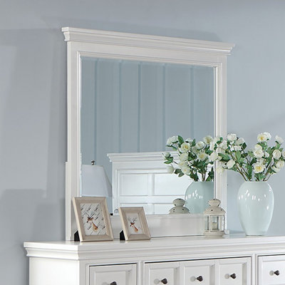 Solid And Engineered Wood Flat Wall Mirror