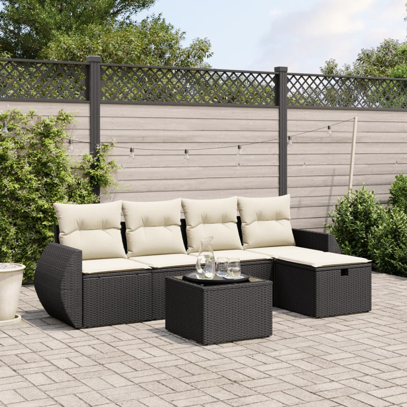 Ensemble de canapé de jardin en acier Vidaxl