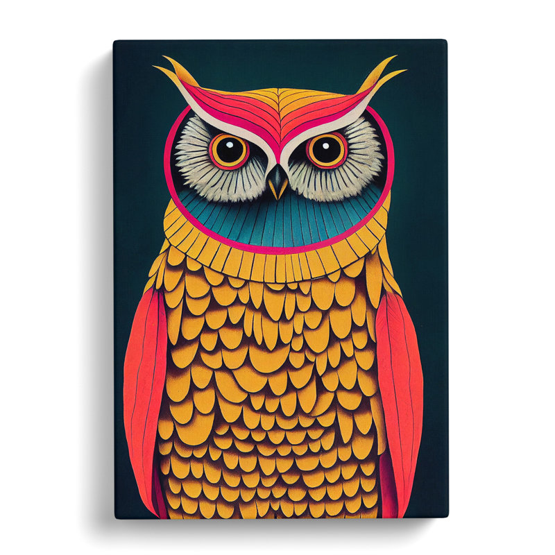 An Imaginative Owl - Wrapped Canvas, 50cm H x 35cm W x 3cm D