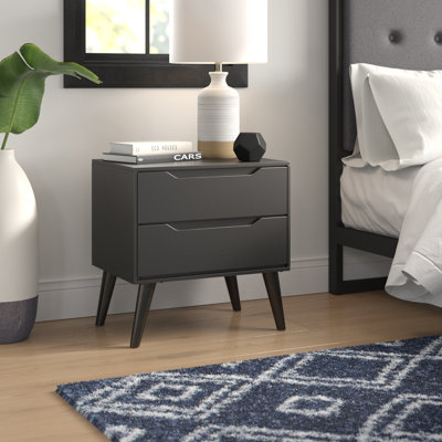 Stalter 2 - Drawer Solid Wood Nightstand