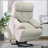 Recliners | Electric Power Lift Recliner Chair for Elderly | Soft Fabric, Side Pocket | Light Gray-1825746069