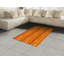 Tapis décoratif orange à haute densité de fibres longues en polyester-42031378