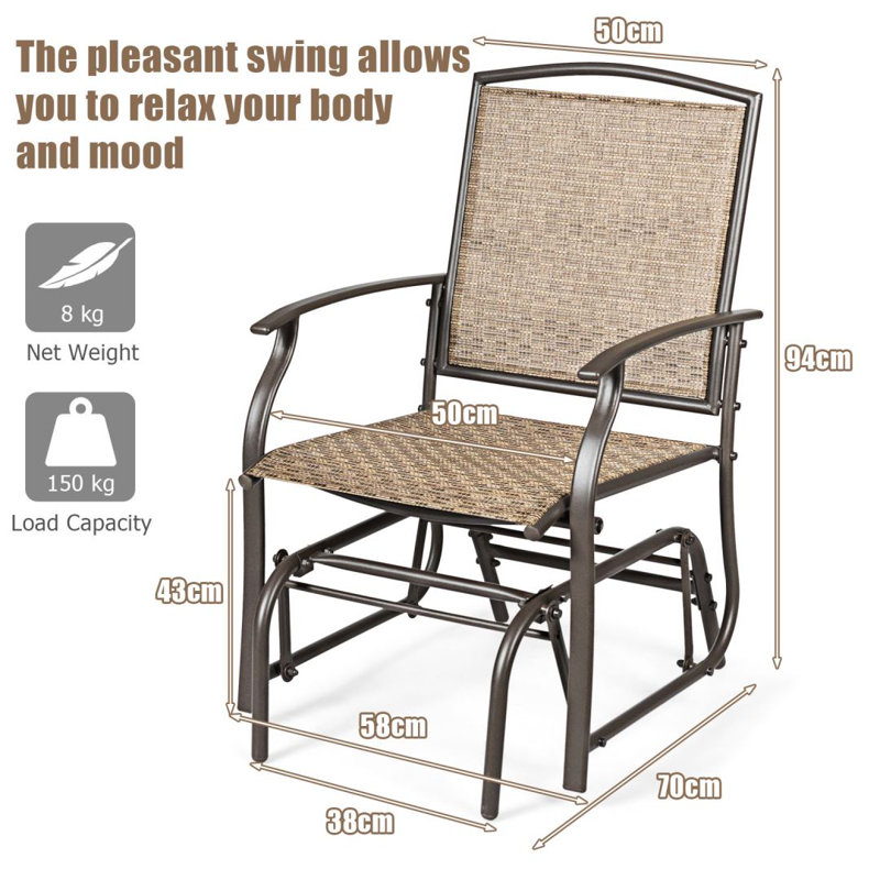 Armandino Metal Rocking Chair
