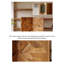 Paravent pliable incrusté de bois d'orme moderne simple-952929018