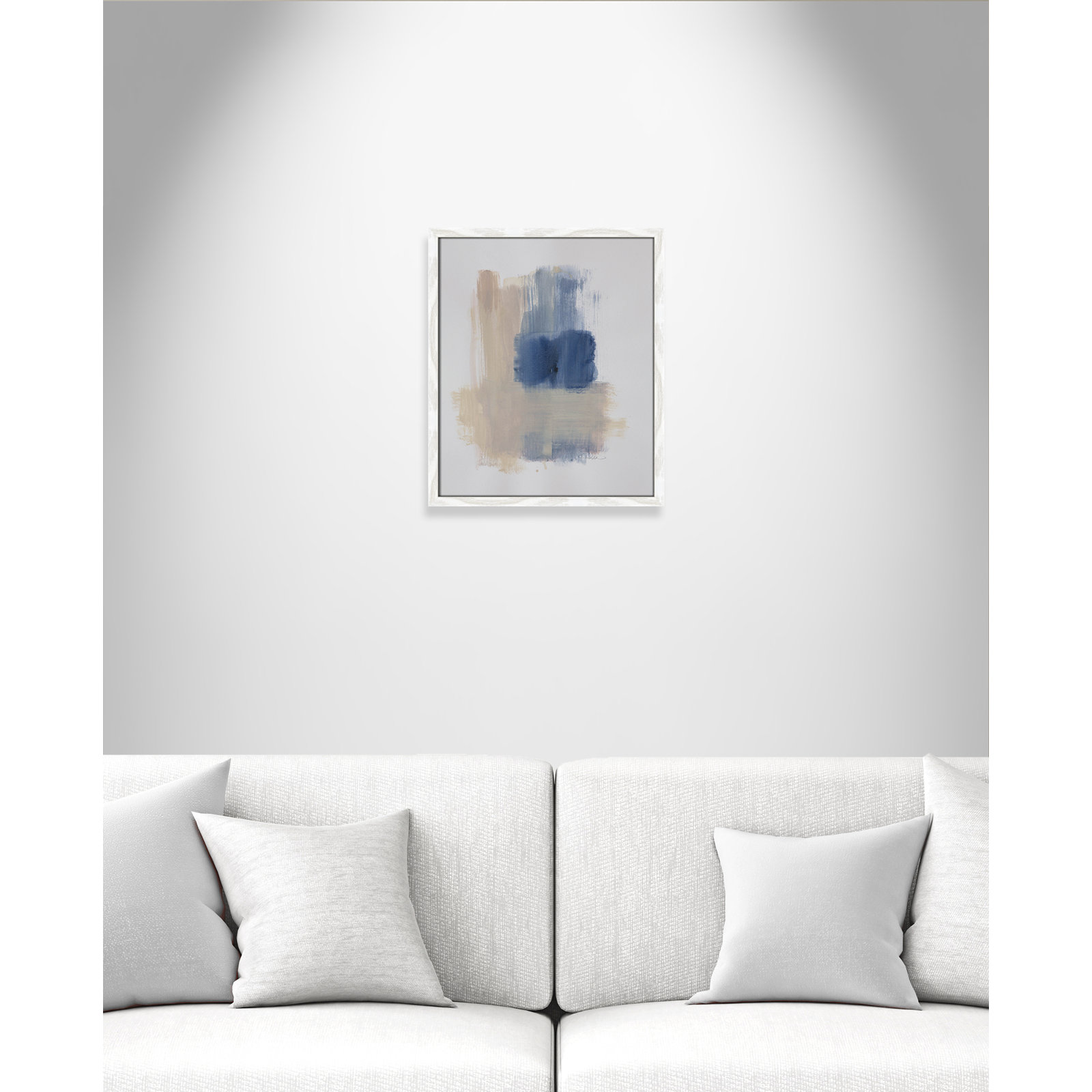 Esmeray "Powder Room Wash III" Print, White Slim Frame Unmatted, 19" H x 16" W x 1.25" D  