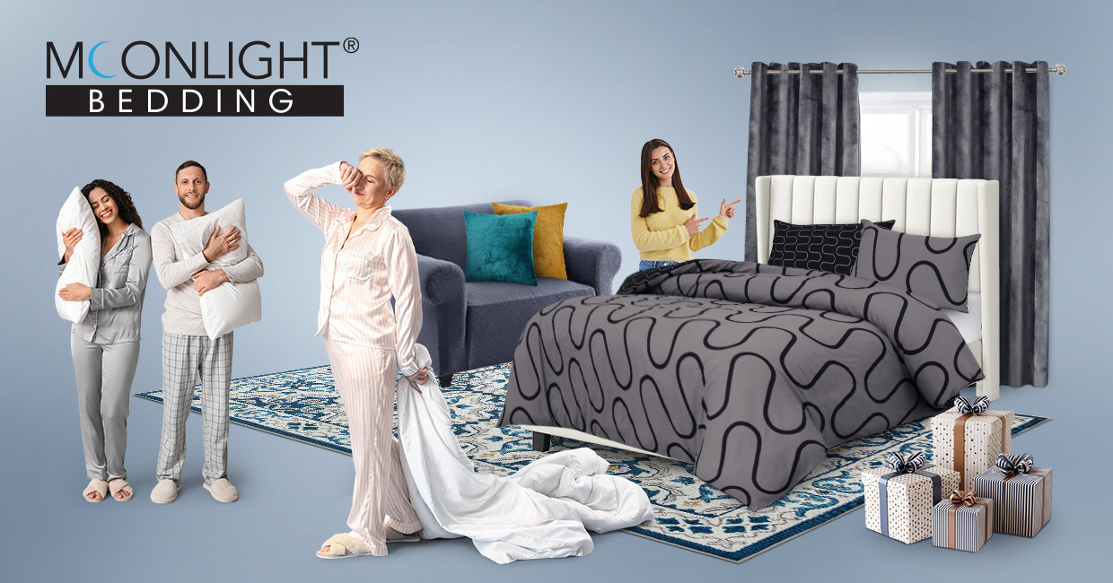 Enhance your Home Décor with our Premium Bedding Sets, Modern Rugs, Luxury Blankets and Curtains    