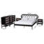 Kedzie Baxton Studio Florica Art Deco Black Wood Queen 5-Piece Bedroom Set