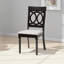 Ensemble de salle à manger Elam pour six personnes en gris / brun foncé avec quatre pieds, H 30 po x l 44,9 po x P 44,9 po-242672626-242672625