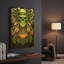«Marijuana Skulls Full Color» par Flyland Designs, art mural en métal doré, 12 po x 16 po-1045666568
