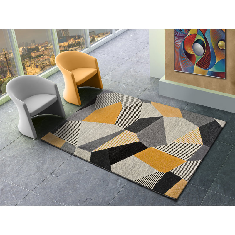 Macabe Geometric Area Rug, Rectangle 140 x 200cm